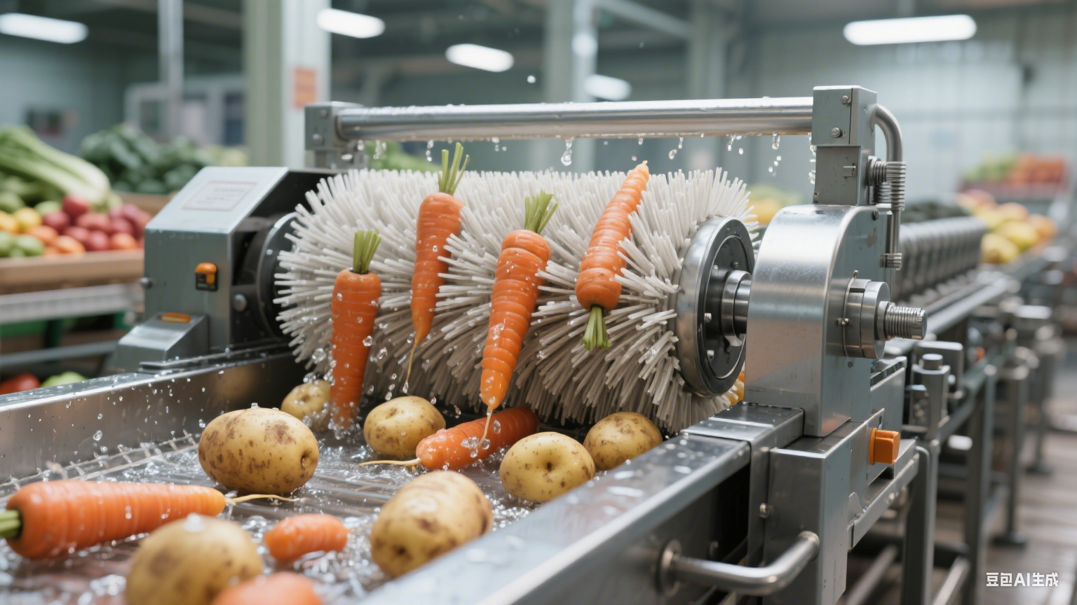 毛辊清洗机:食品界的 “毛刷清洁小能手”(1) 毛辊清洗机:食品界的 “毛刷清洁小能手”(1)