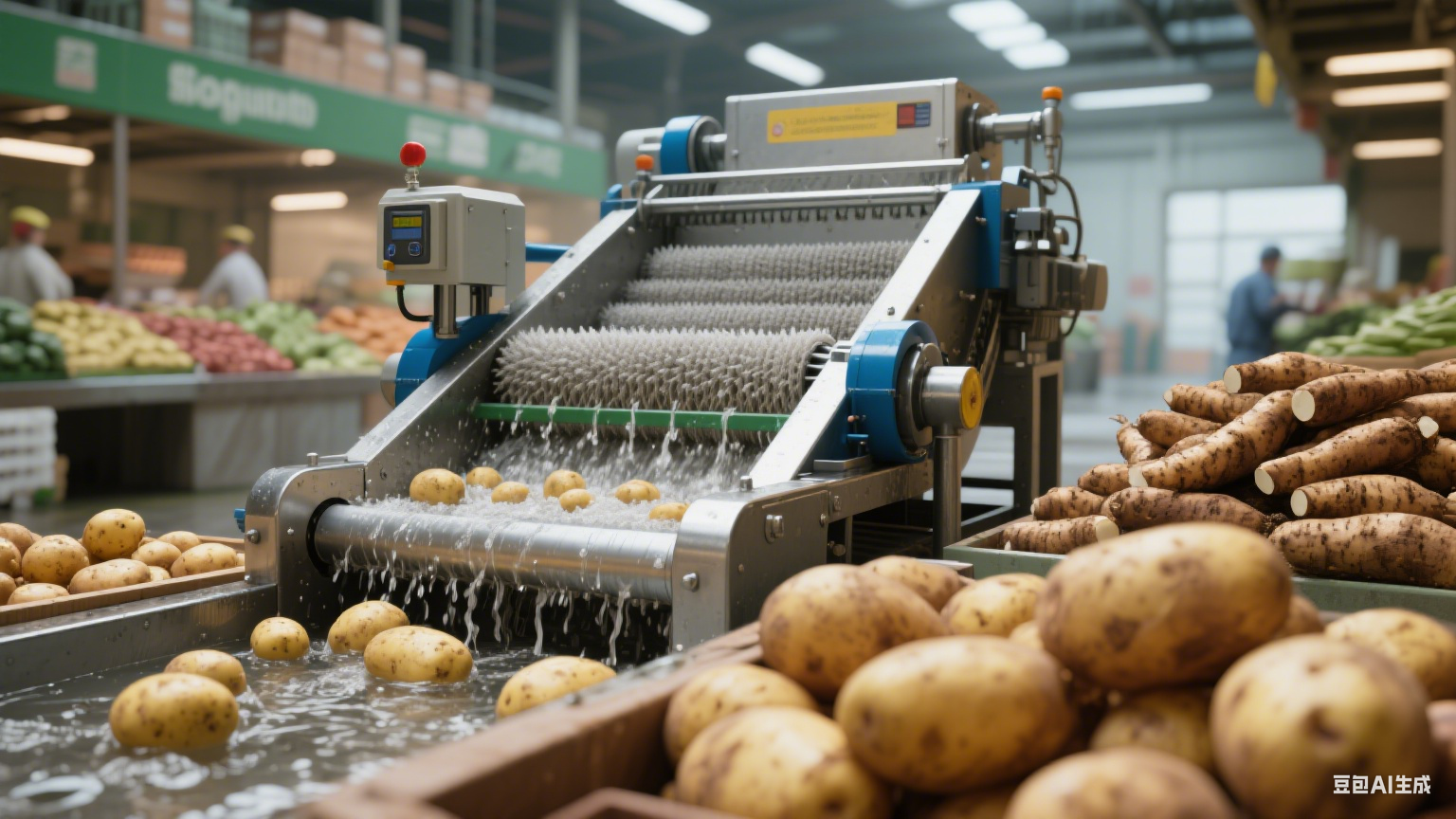 毛辊清洗机：食品加工的 “温柔清洁多面手”(4)