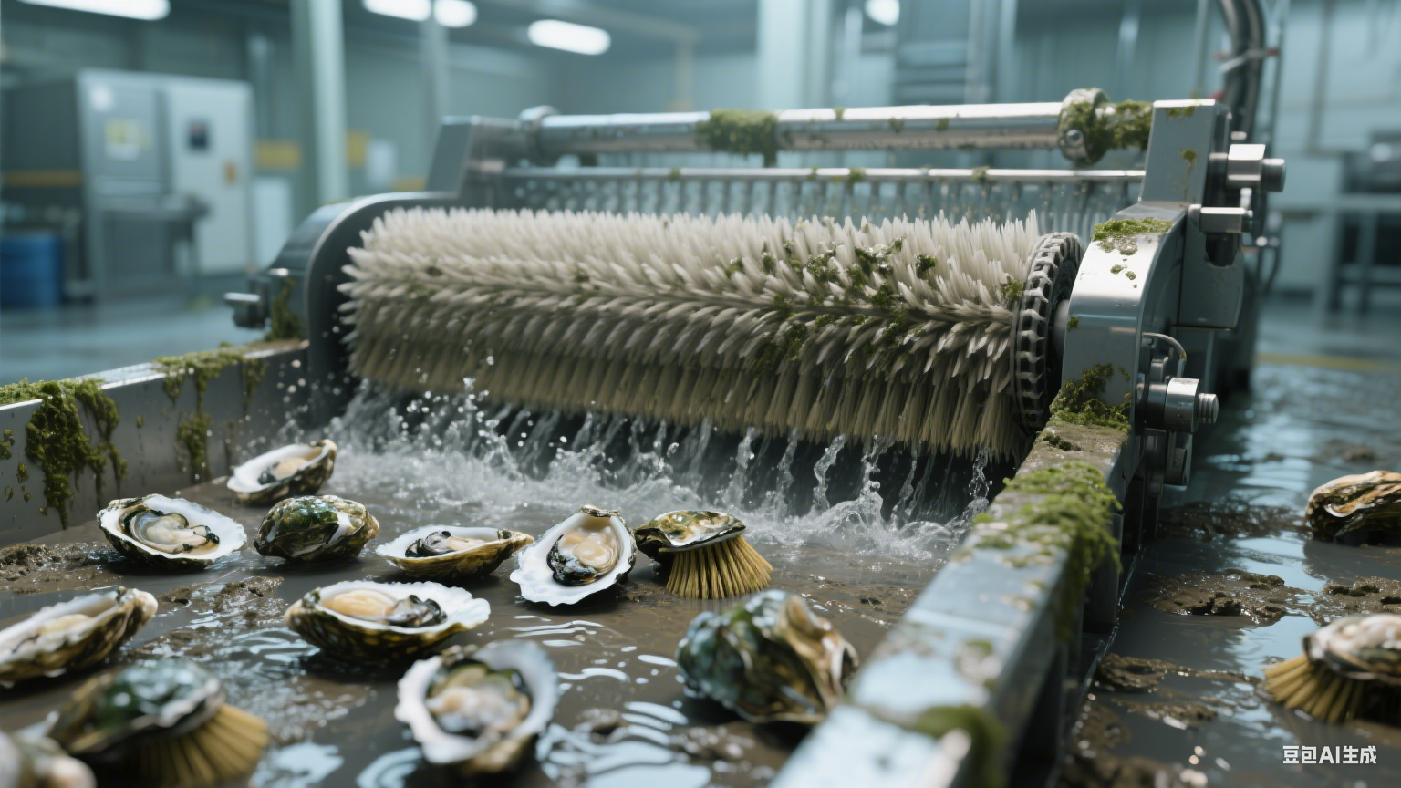 毛辊清洗机：海鲜加工的 “泥沙清理好帮手”(2)