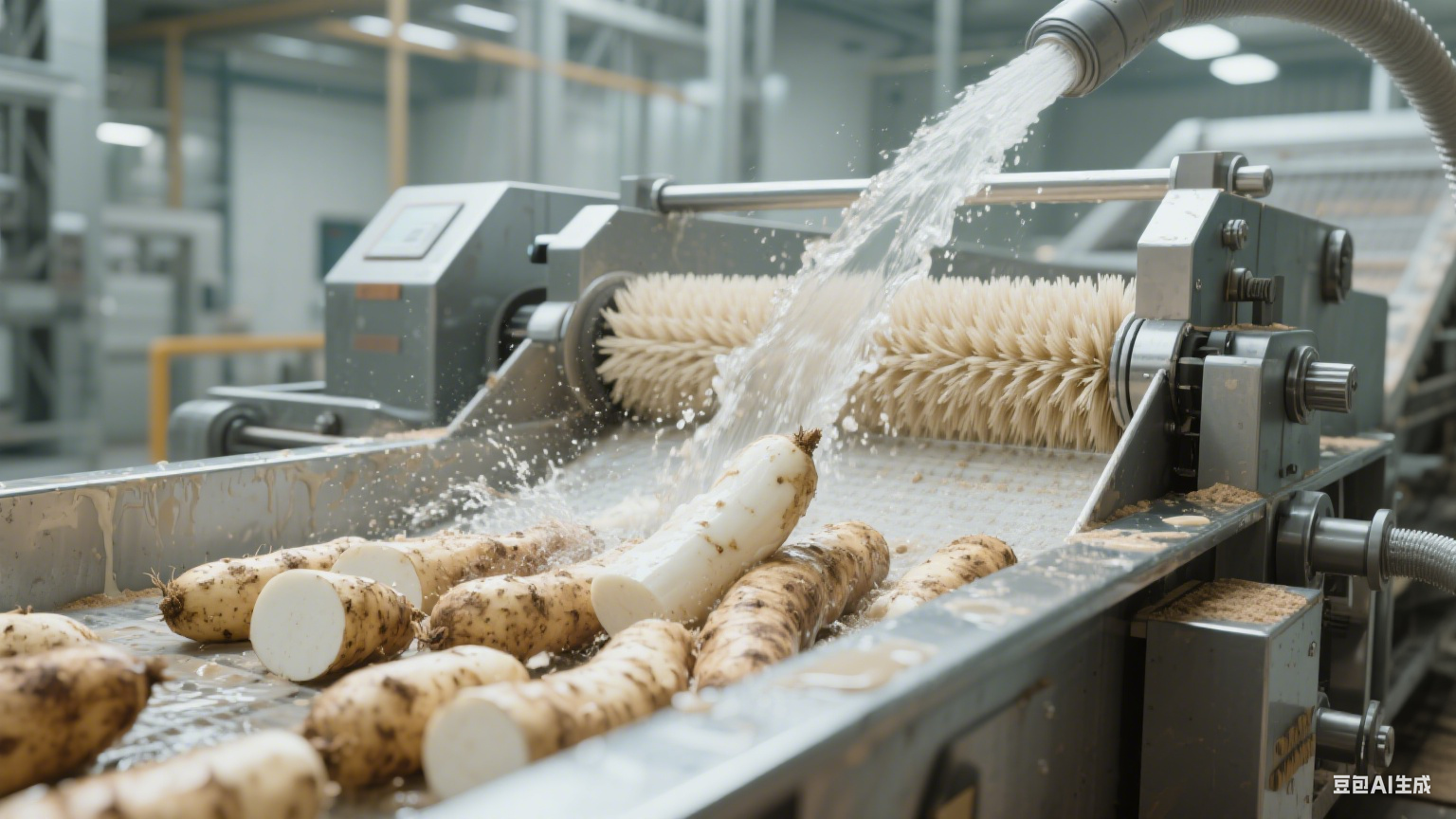 毛辊清洗机：海鲜加工的 “泥沙清理好帮手”(4)