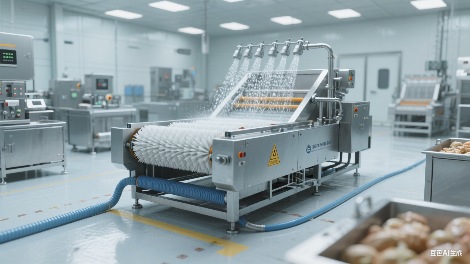 毛辊清洗机在食品加工中的核心优势：助力食材清洁与生产提效(3)