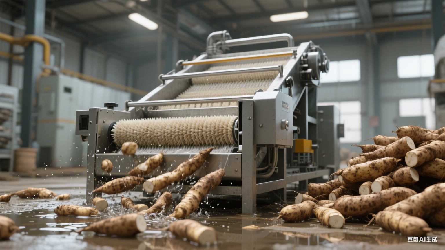 毛辊清洗机在食品加工中的核心优势：助力食材清洁与生产提效(4)
