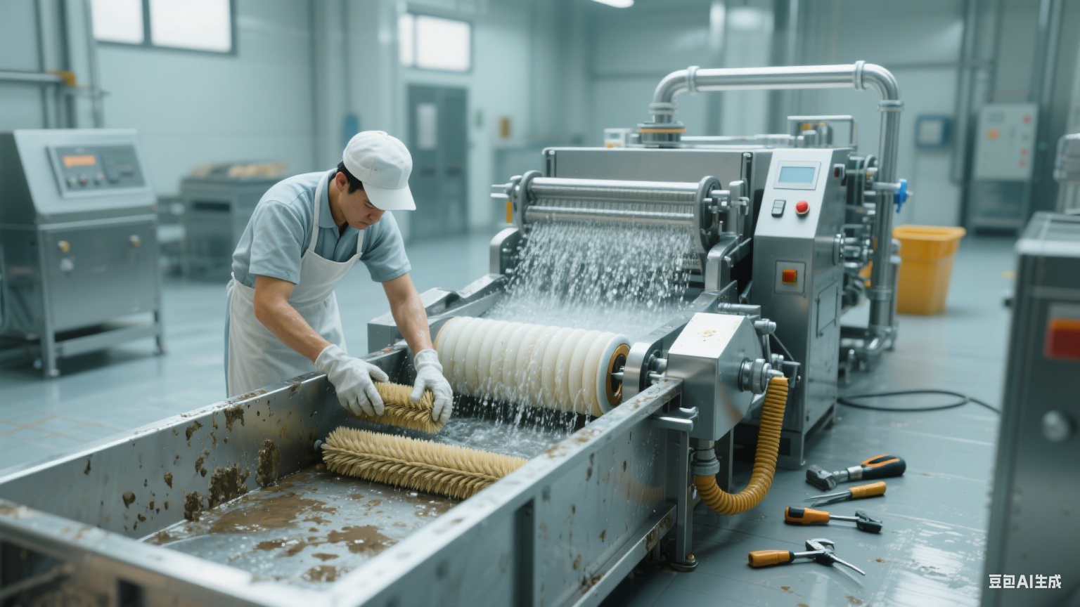 毛辊清洗机在食品加工中的核心优势：助力食材清洁与生产提效(5)