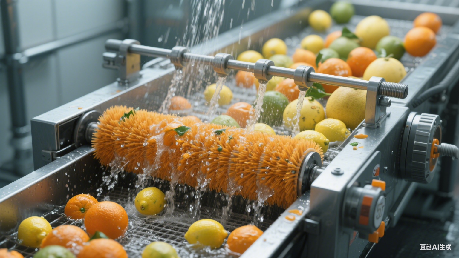 毛辊清洗机在水果加工中的应用(3)