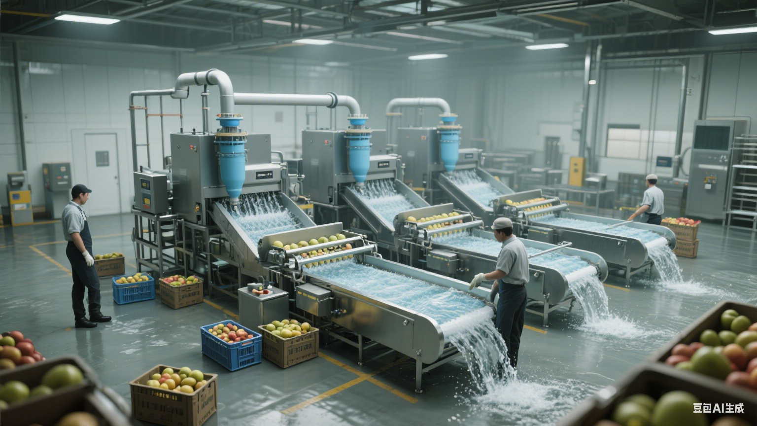 毛辊清洗机在水果加工中的应用(5)