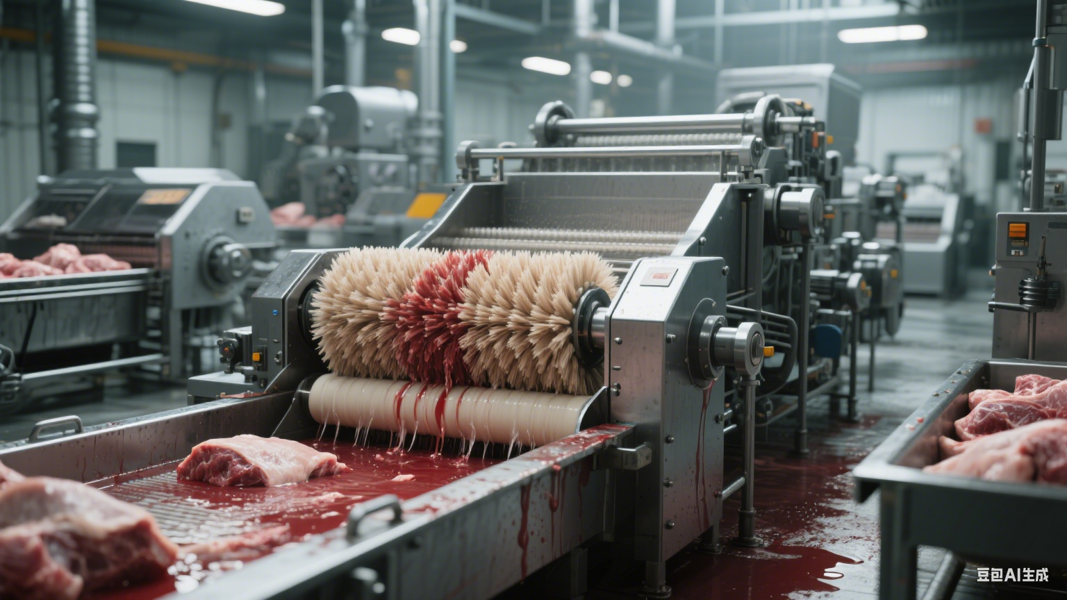 毛辊清洗机在肉类加工中的应用(6)