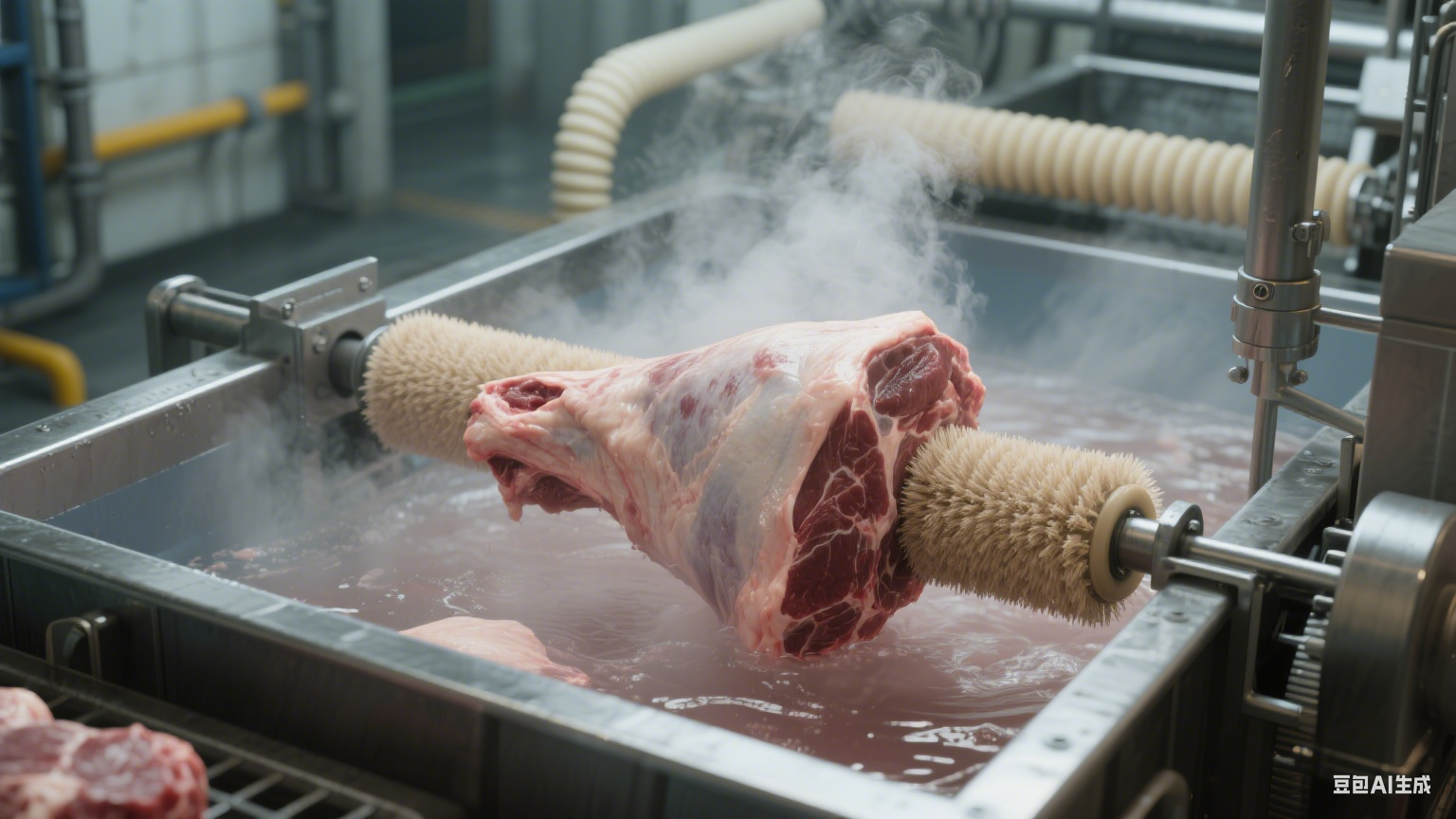 毛辊清洗机在牛肉加工中的应用(3)