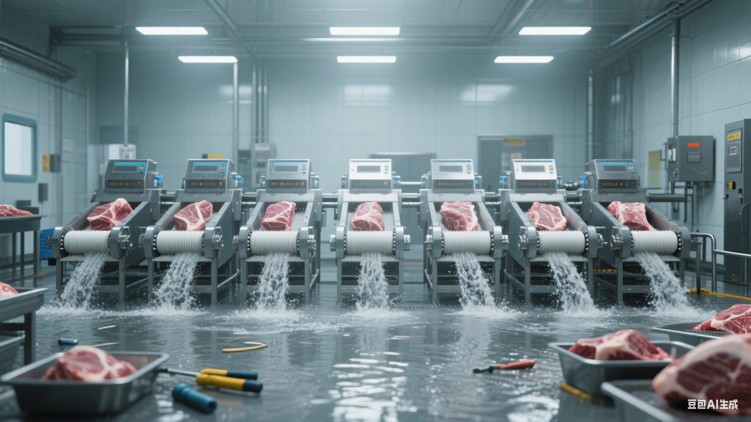 毛辊清洗机在牛肉加工中的应用(5)