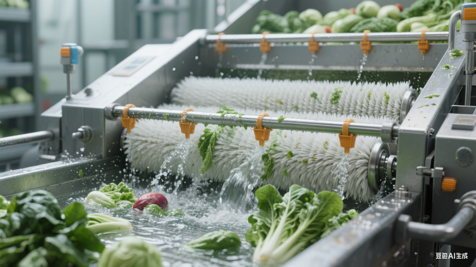 毛辊清洗机在食品加工厂中的核心作用(2) 毛辊清洗机在食品加工厂中的核心作用(2)