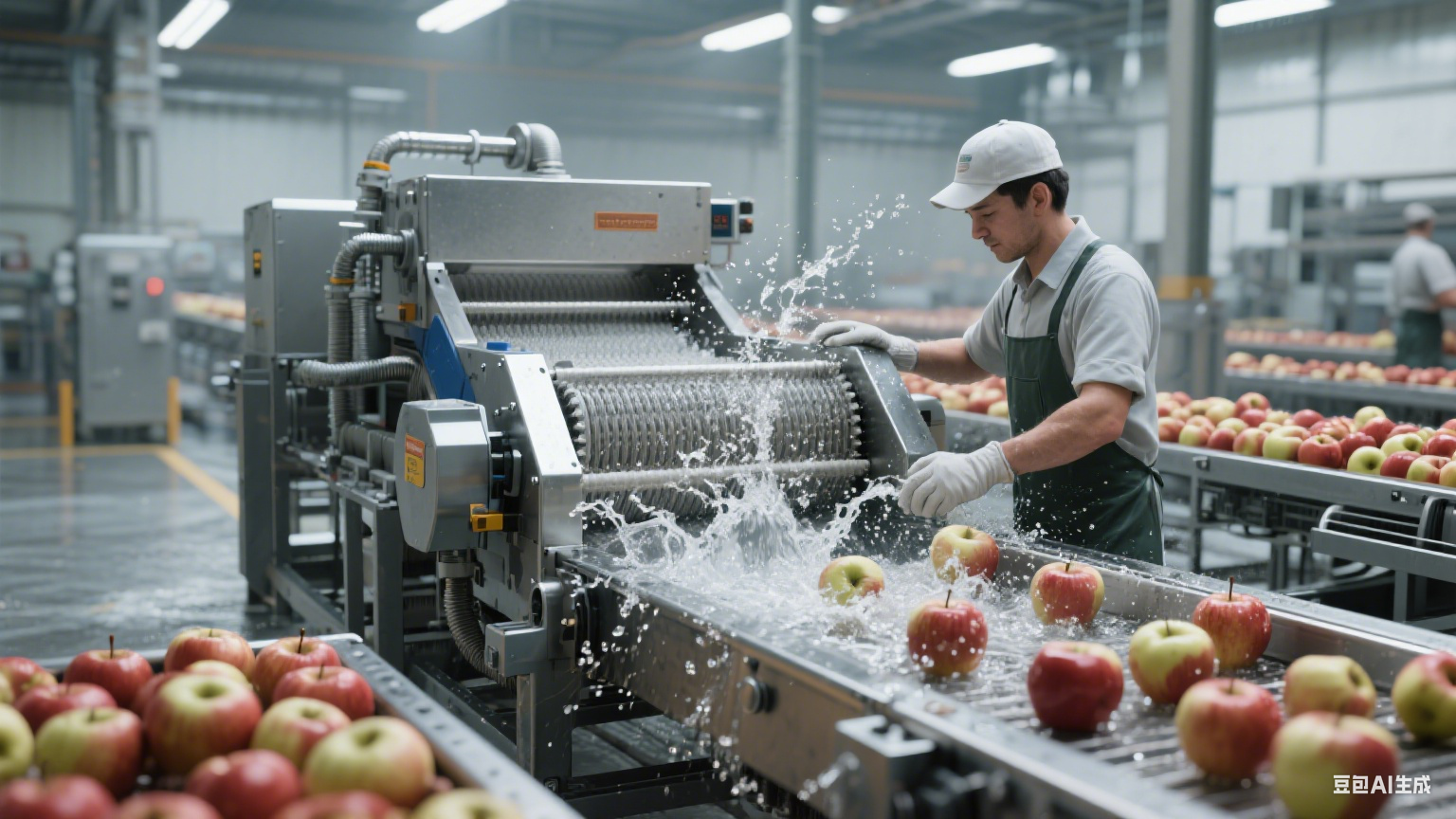 毛辊清洗机在苹果加工的核心作用(5)
