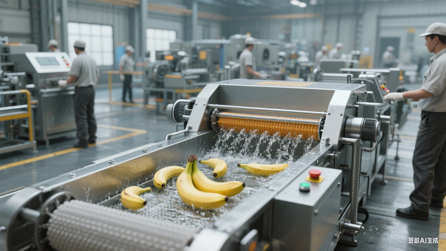 毛辊清洗机在香蕉加工的核心作用(3)