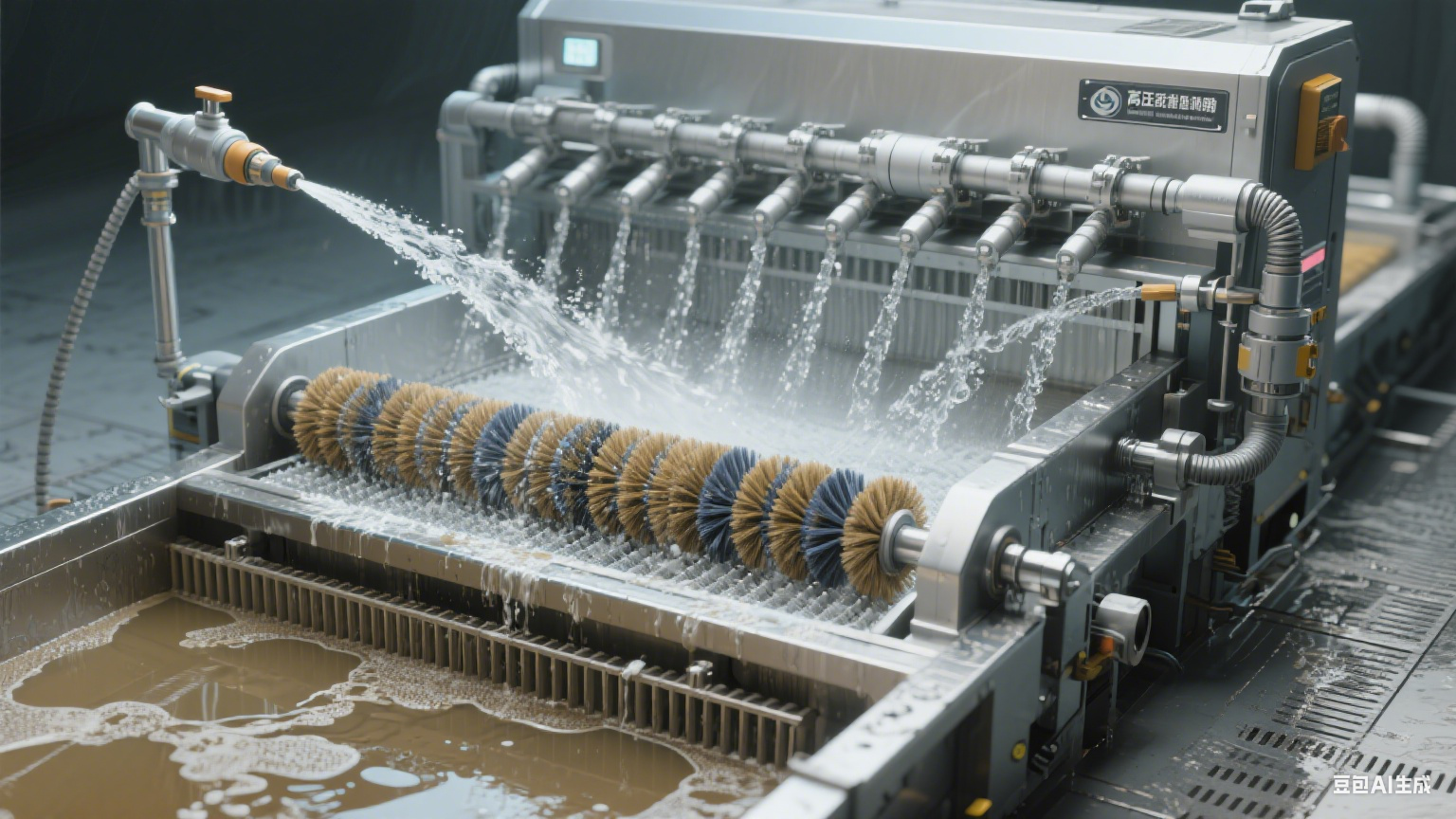 毛辊清洗机：根茎类蔬菜清洁的高效守护者(3)