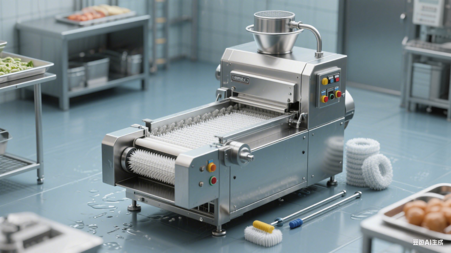 毛辊清洗机：根茎类蔬菜清洁的高效守护者(5)