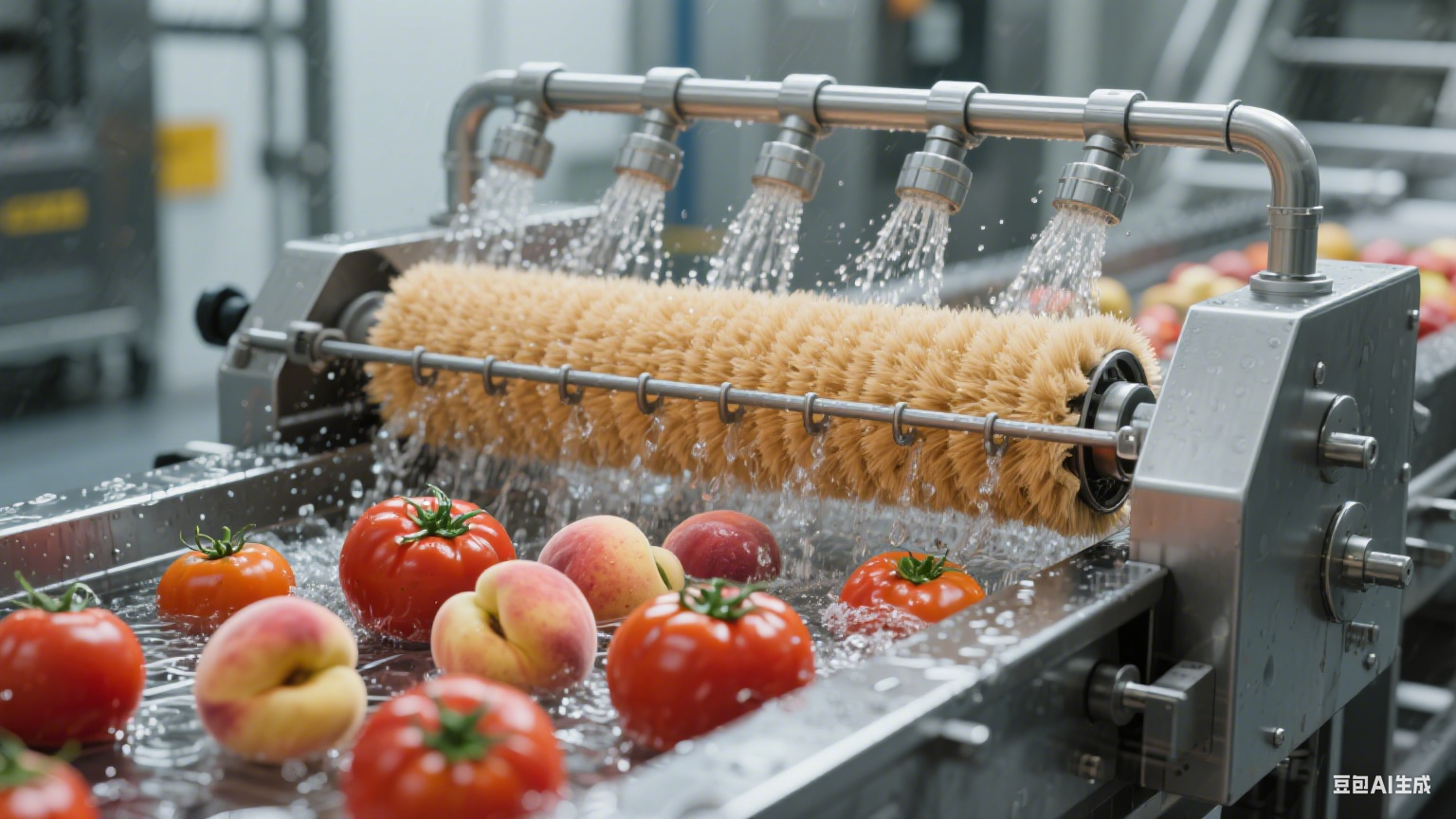 毛辊清洗机实力圈粉:刷净果蔬污渍,加工效率翻几番(2) 毛辊清洗机实力圈粉:刷净果蔬污渍,加工效率翻几番(2)