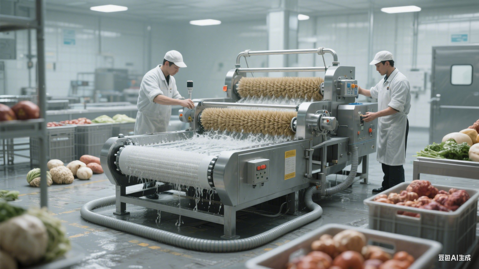 毛辊清洗机：食品加工厂有效清洁的得力助手(3)