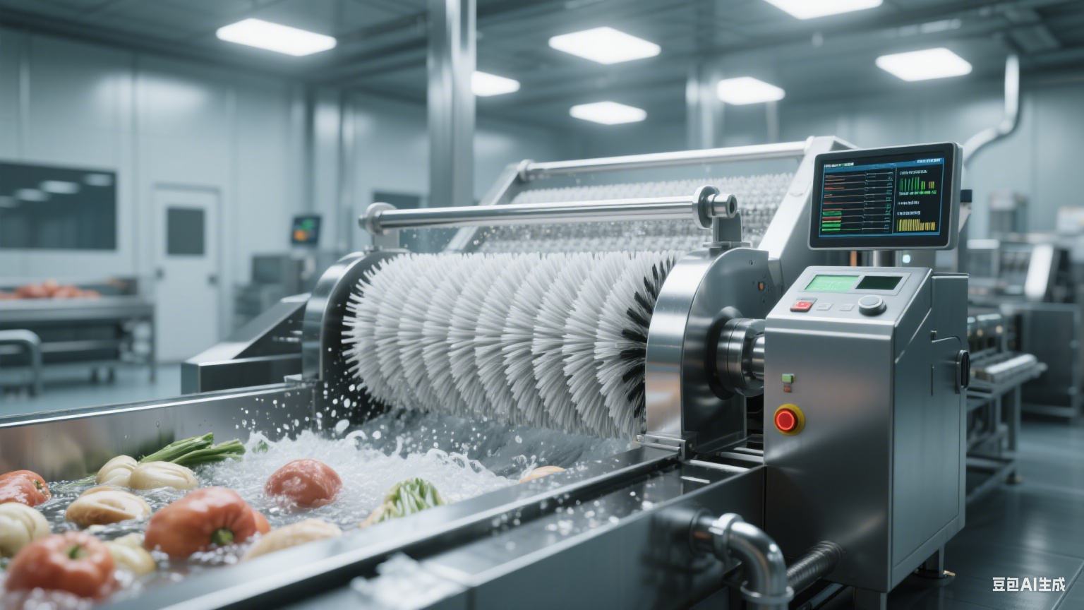 毛辊清洗机：食品加工厂有效清洁的得力助手(4)