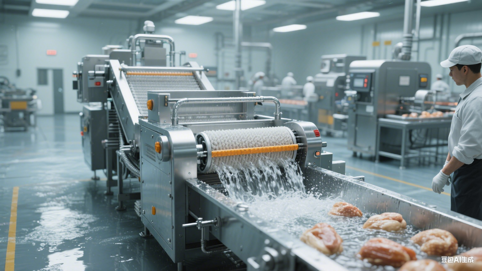 毛辊清洗机：解决批量清洗难题，助力食品厂扩产能(5)