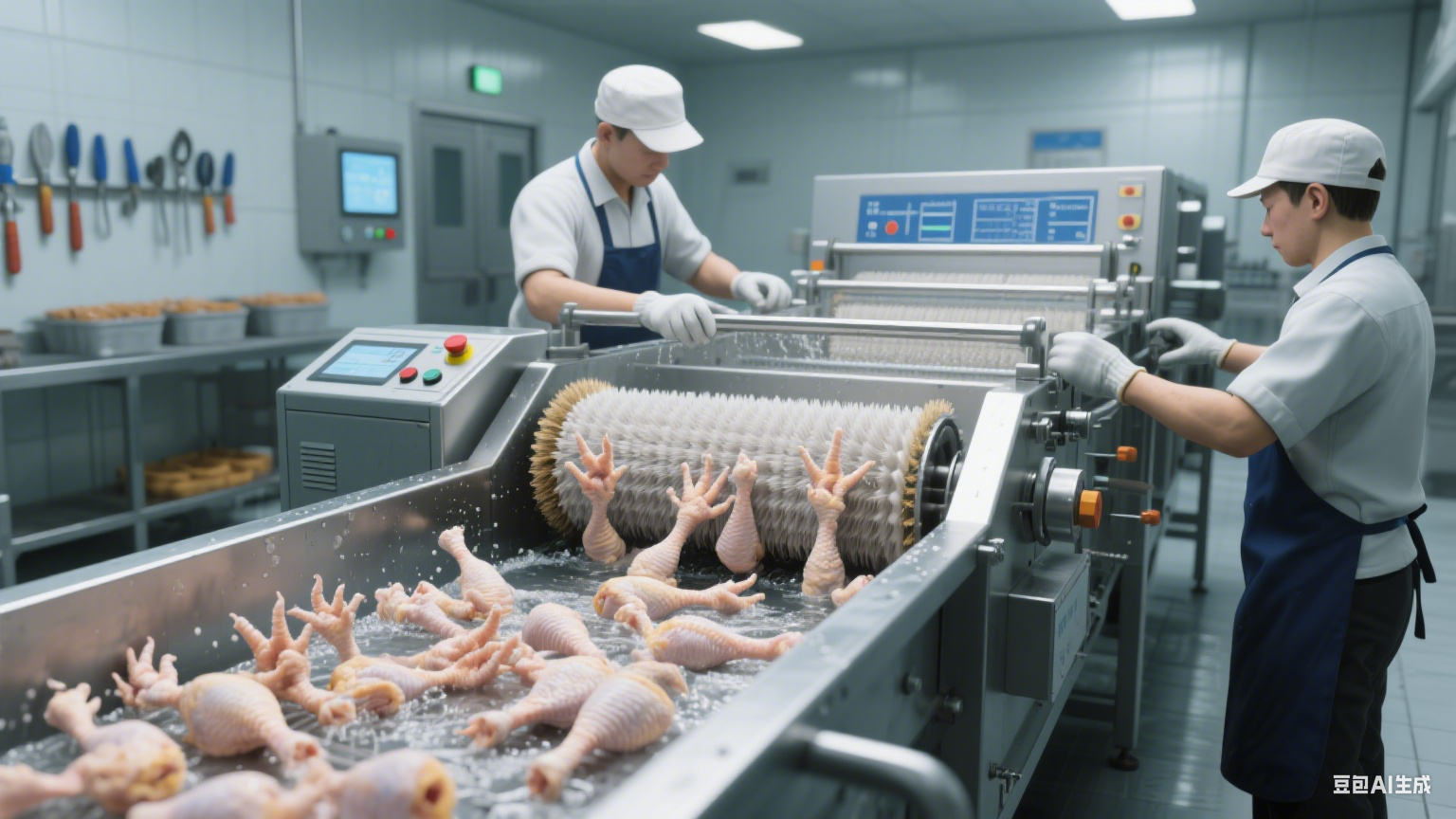 鸡爪子毛辊清洗机日常使用指南：这样洗得干净又省心(6)