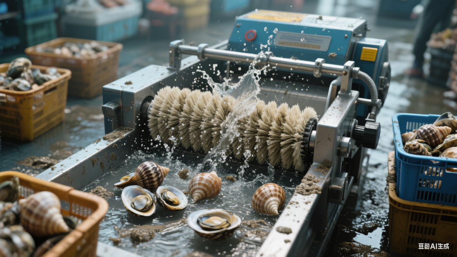 海螺毛辊清洗机：用硬毛吗？洗硬食材会减寿命吗？(1)