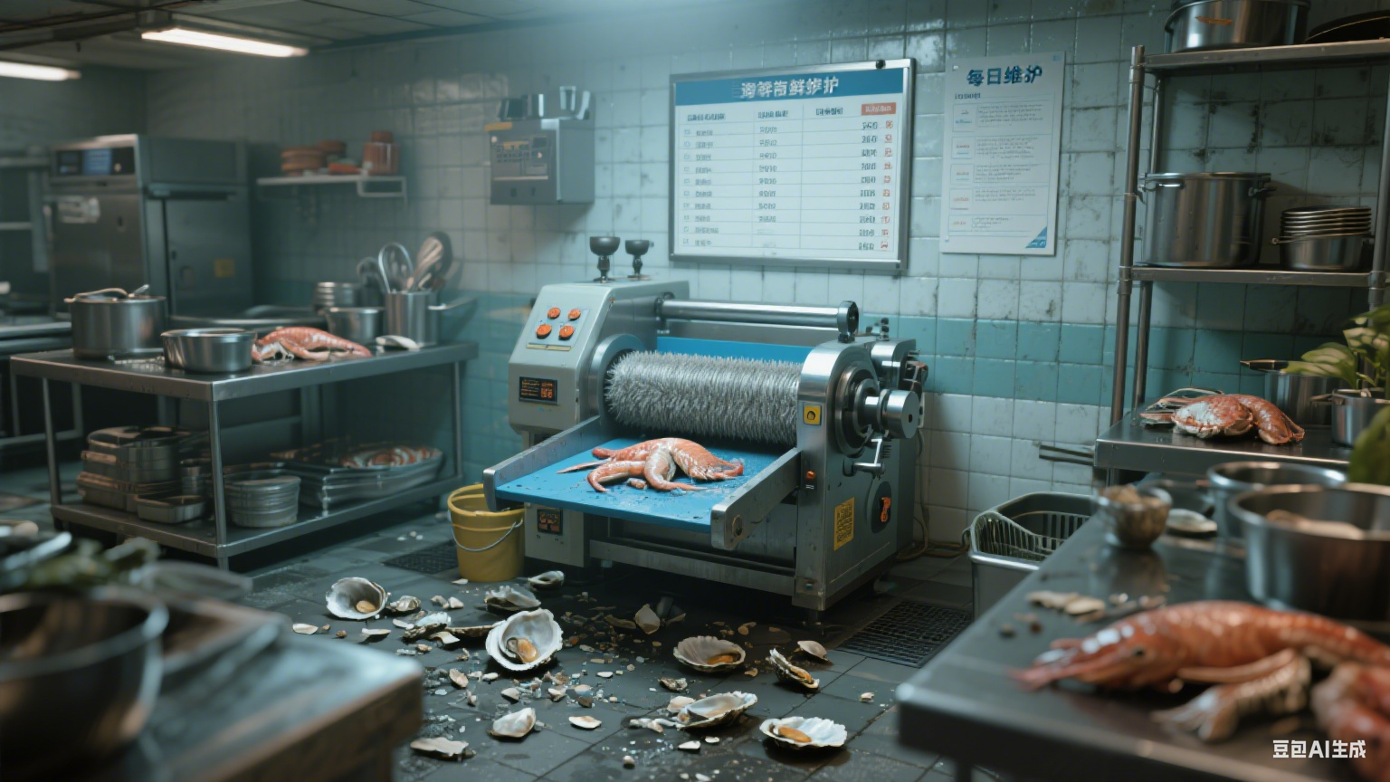 海螺毛辊清洗机：用硬毛吗？洗硬食材会减寿命吗？(4)