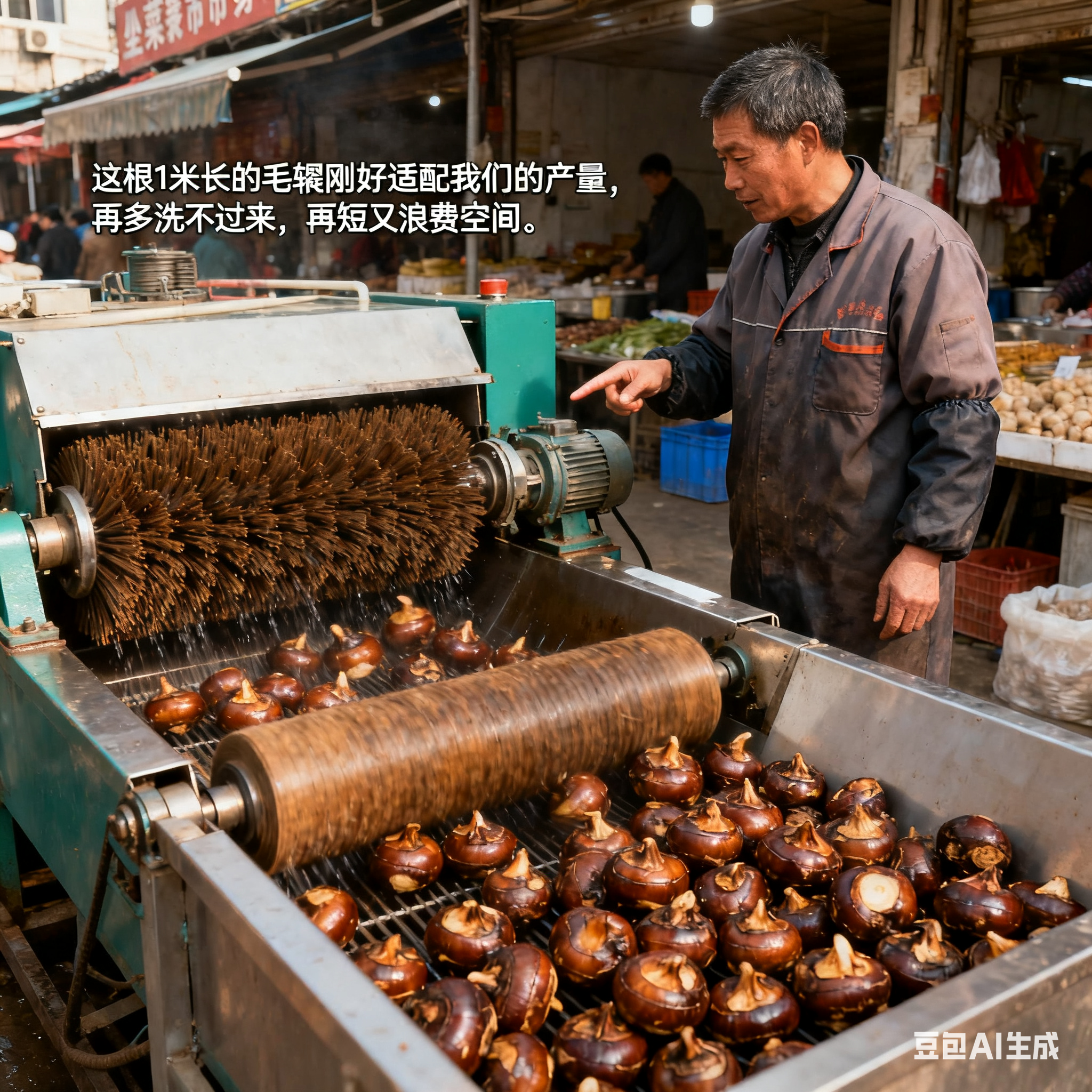 毛辊清洗机的 “身高密码”：毛辊长度里的学问(1)