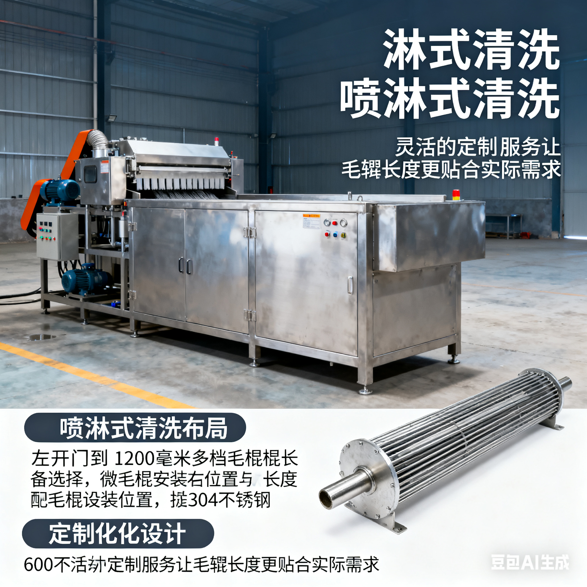 毛辊清洗机的 “身高密码”：毛辊长度里的学问(5)