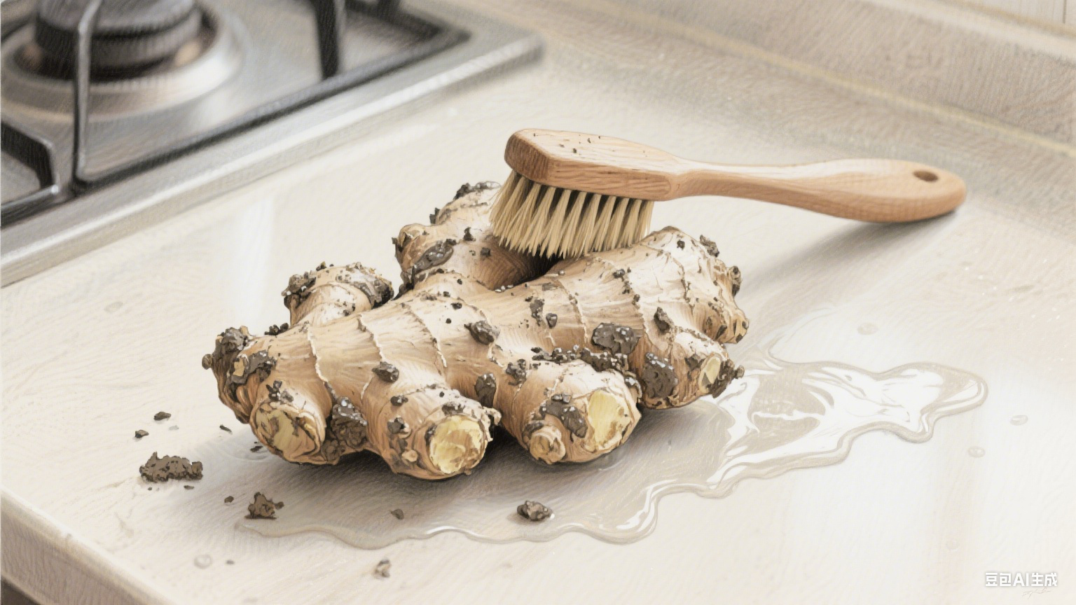 全自动生姜芋头清洗机咋干活？(3)