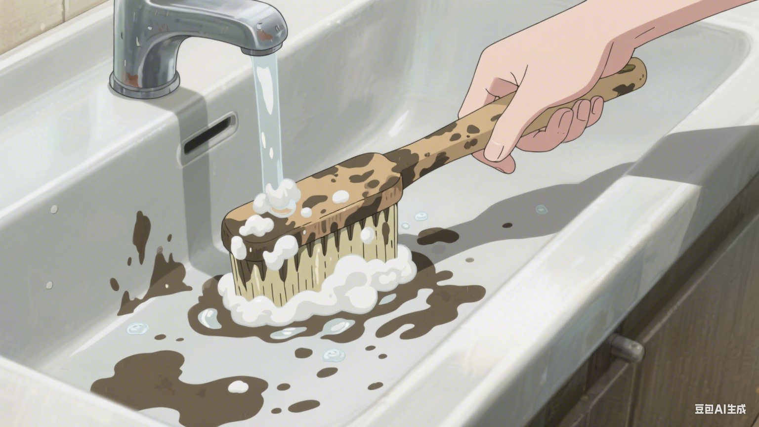 全自动生姜芋头清洗机咋干活？(5)