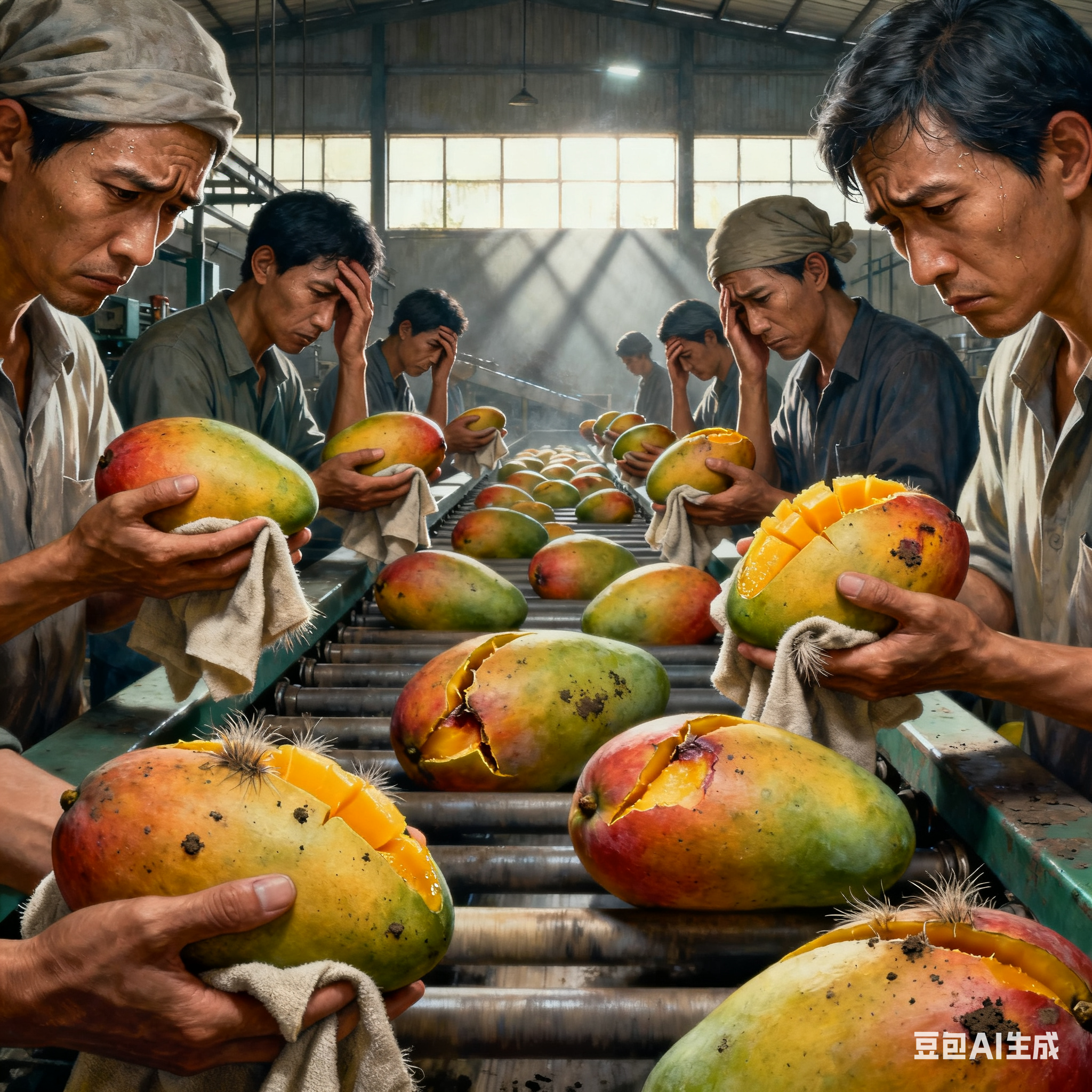 芒果连续式毛刷清洗机会不会破坏芒果的皮？(1)