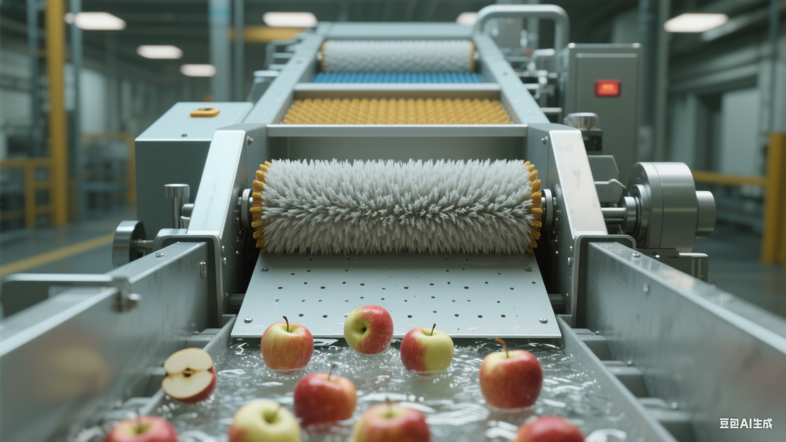 果净辊动：解密商用苹果毛辊清洗机的单次处理量密码(5)