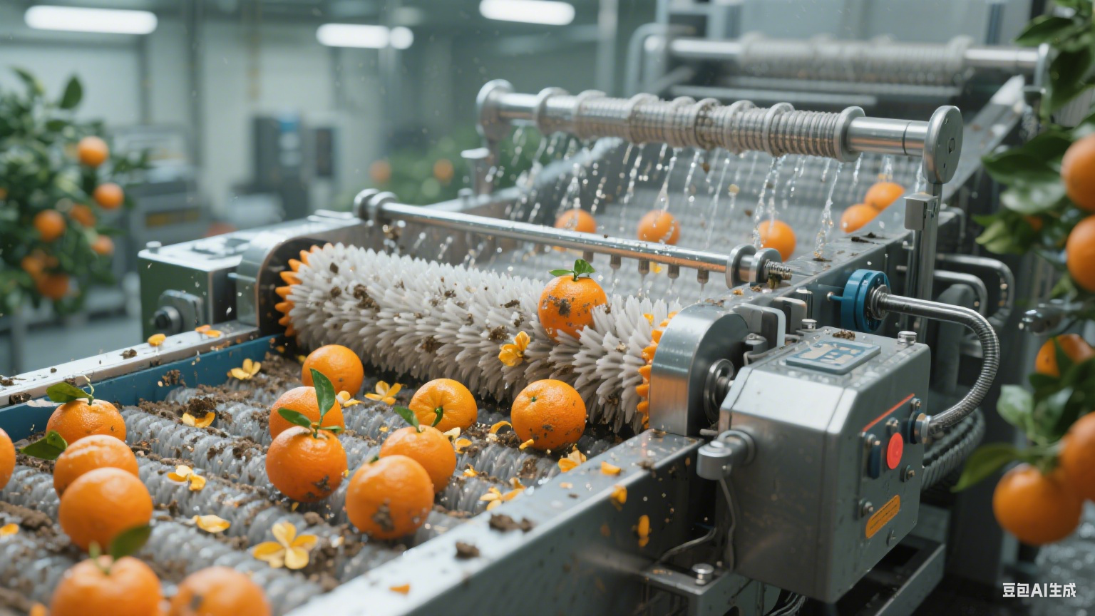蜜桔洗果毛辊清洗机：解构 “同步洁净 + 温和杀菌” 的柑橘护鲜(1)