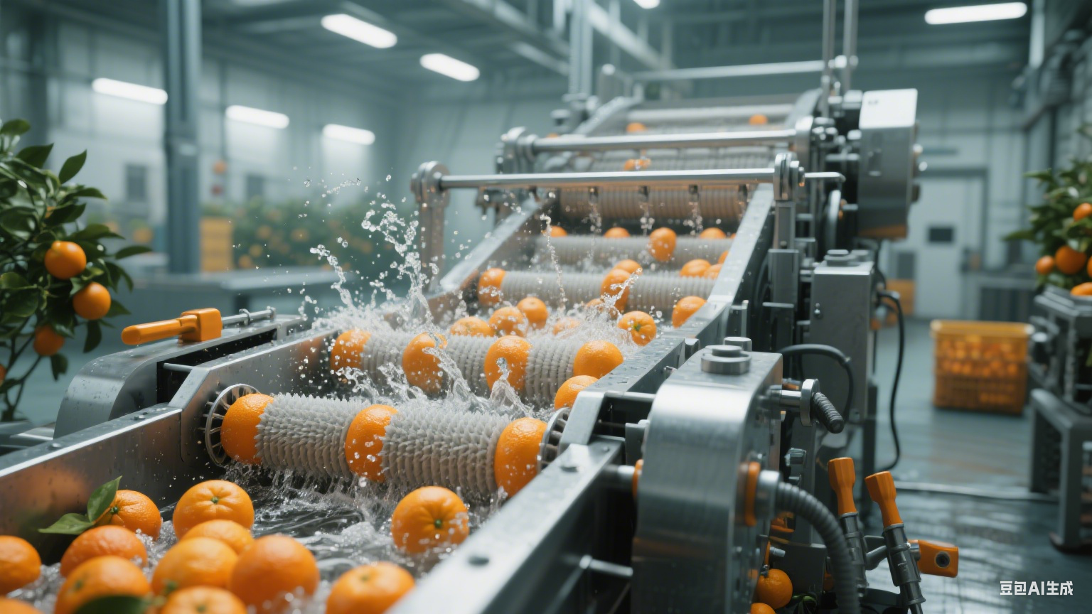 蜜桔洗果毛辊清洗机：解构 “同步洁净 + 温和杀菌” 的柑橘护鲜(6)