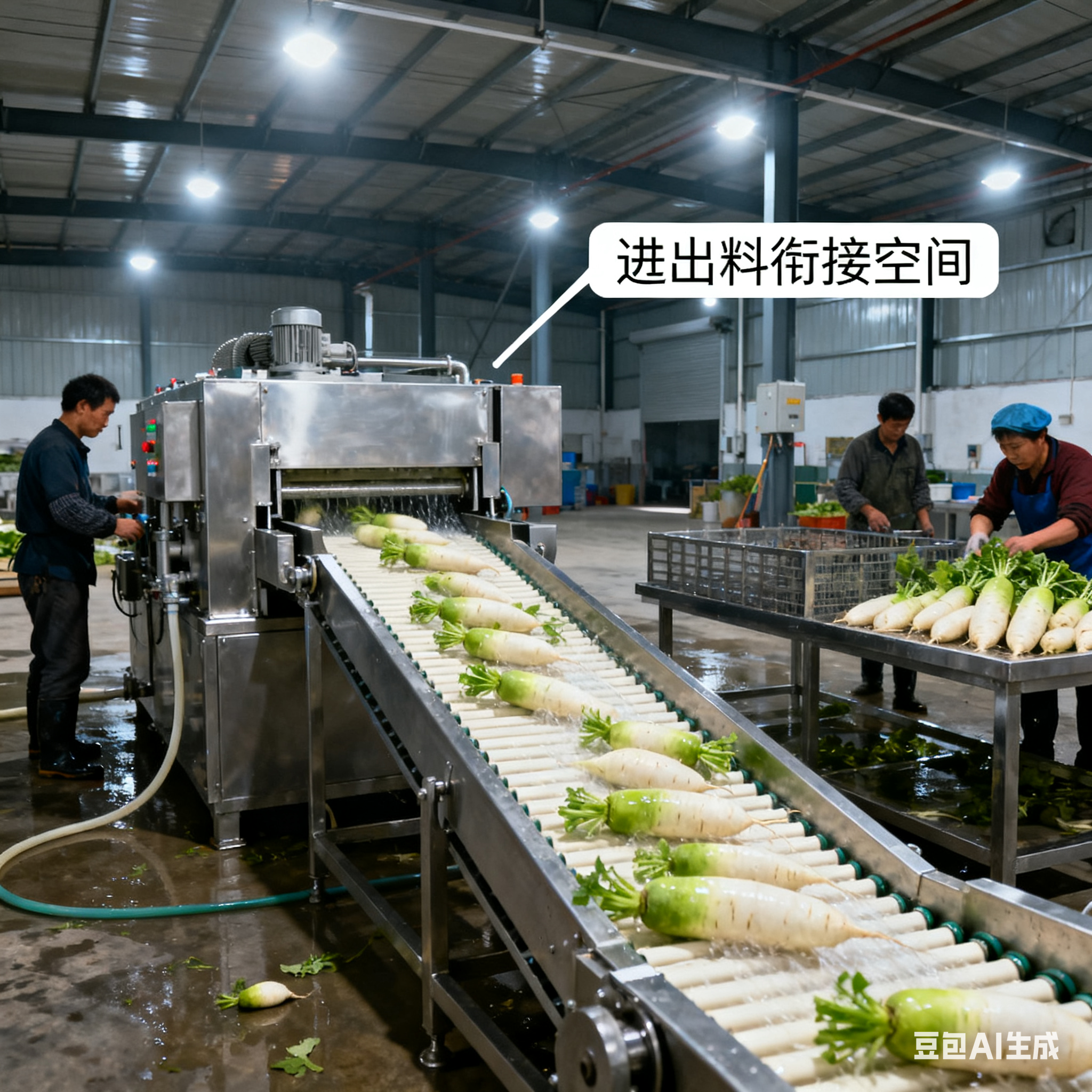 UMQ-1500 萝卜毛刷清洗流水线：需多大空间？(3)