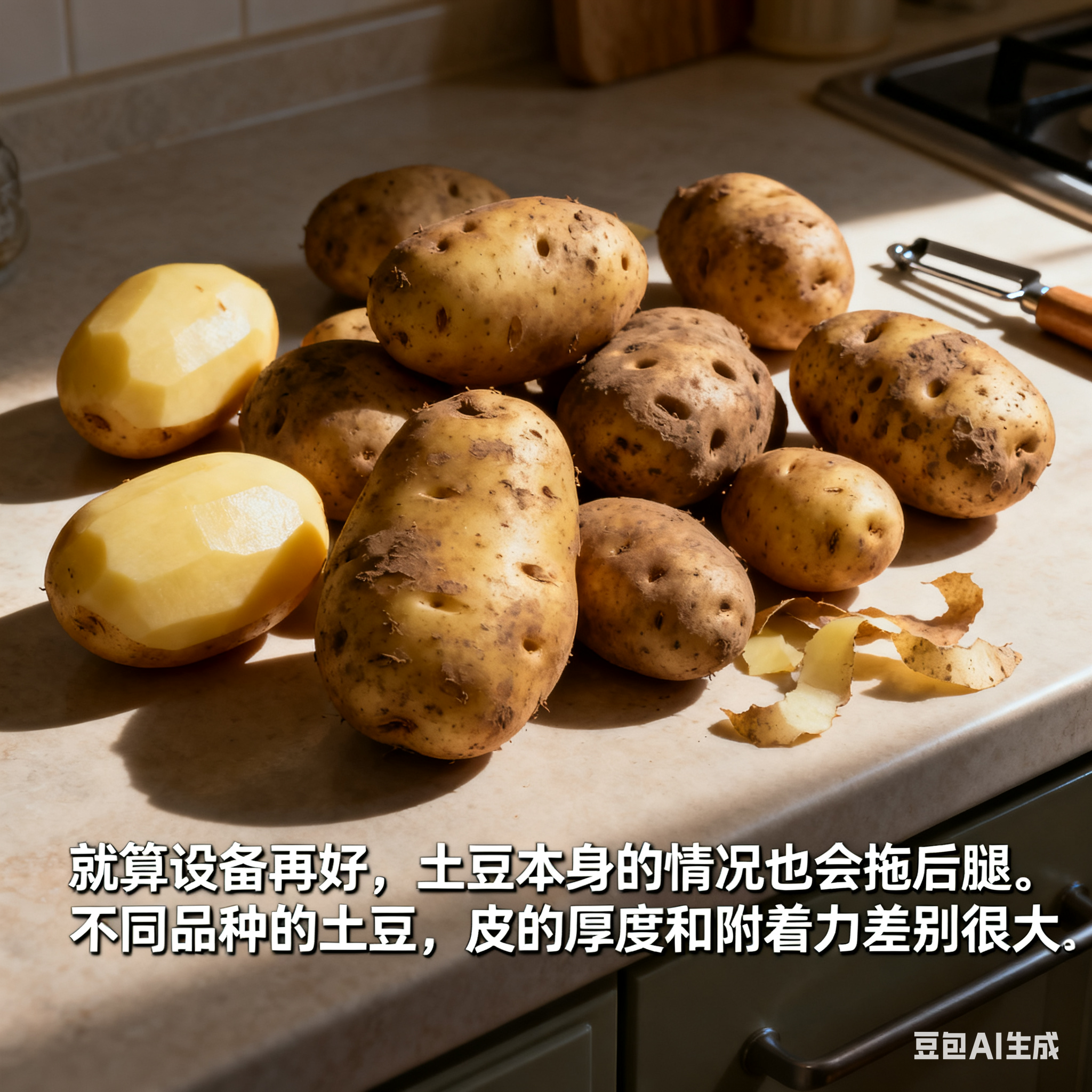 土豆毛辊清洁设备，能把土豆皮清除干净吗？(3)