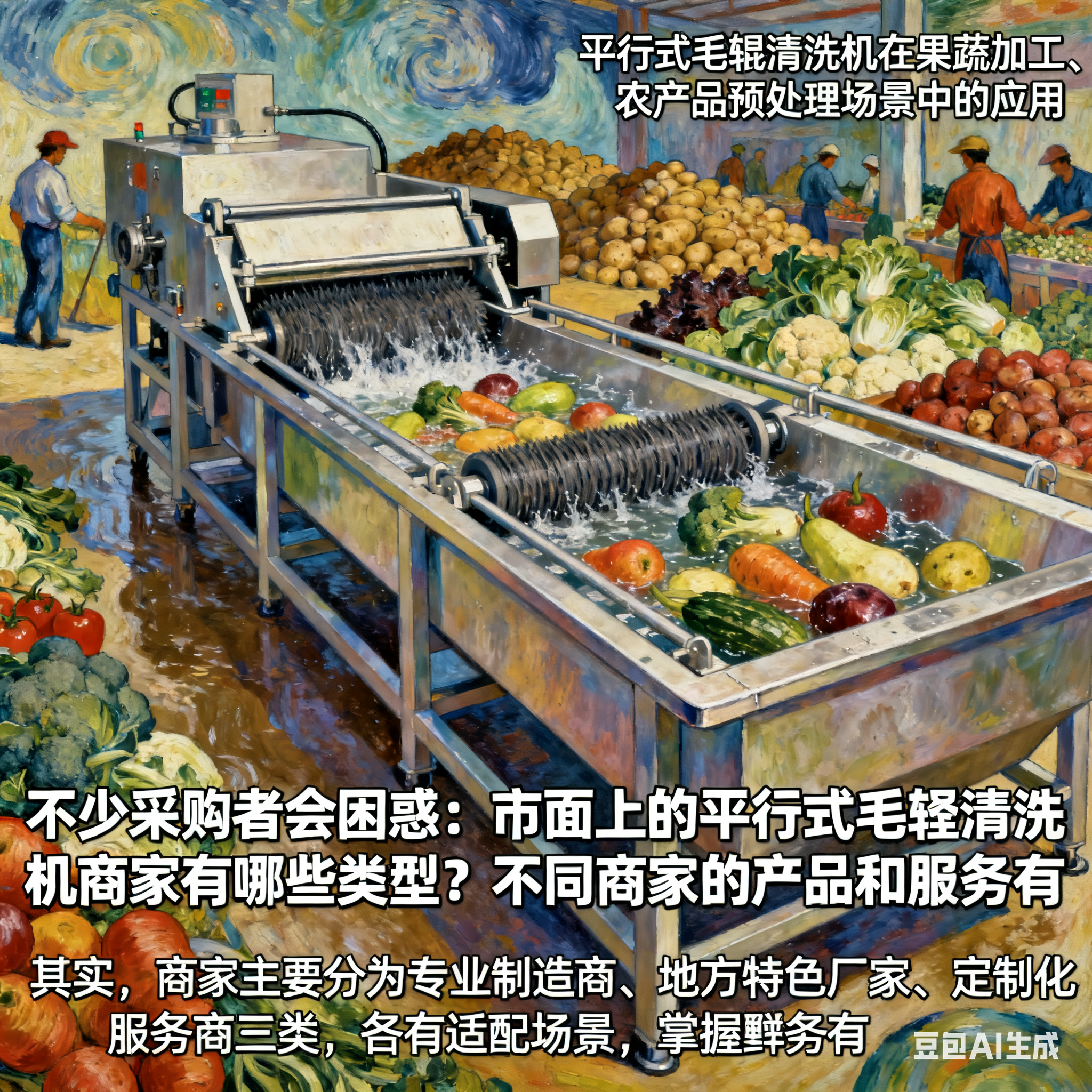 平行式毛辊清洗机，商家怎么选？(1)