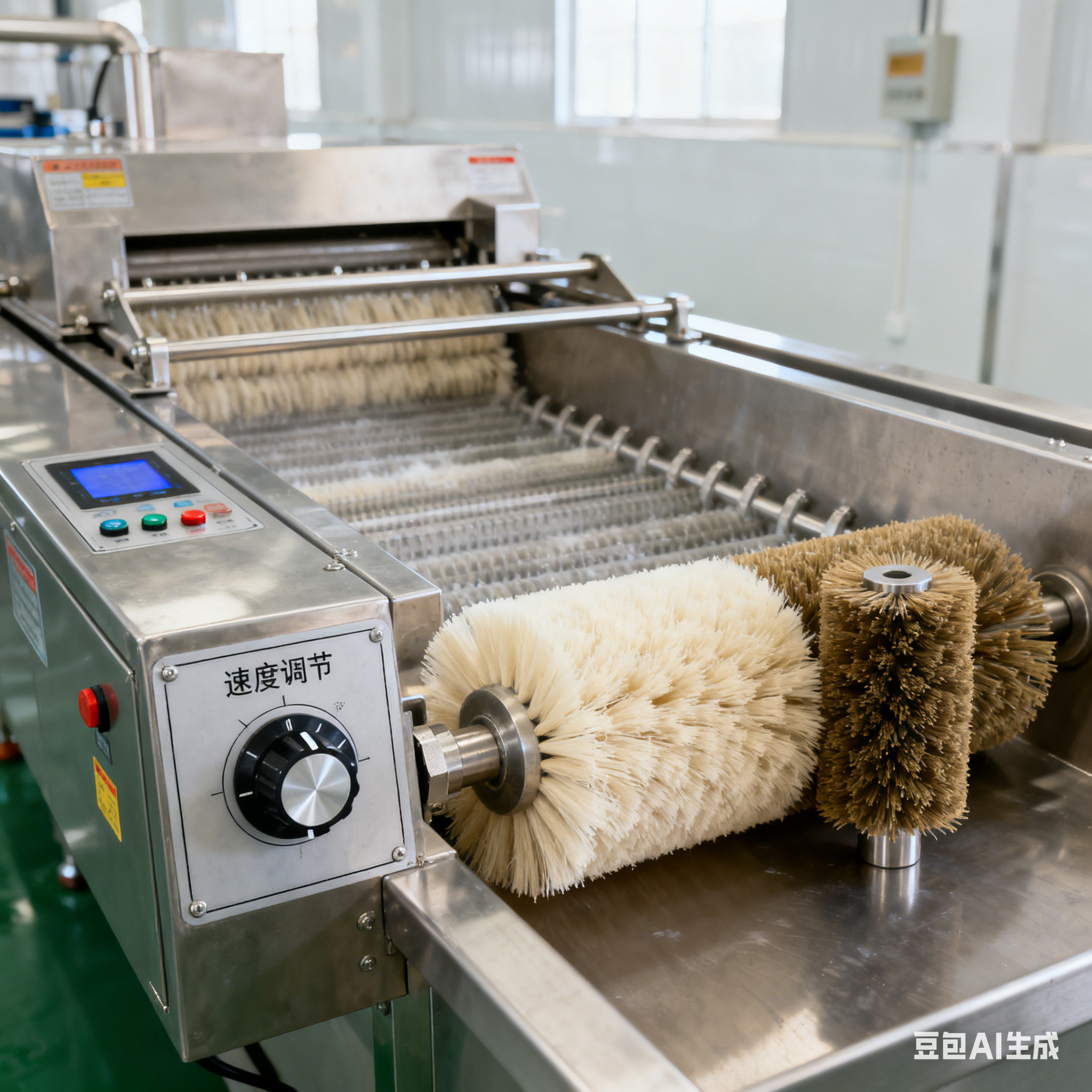 鸡爪子毛辊清洗机 运行速度是多少？(5)