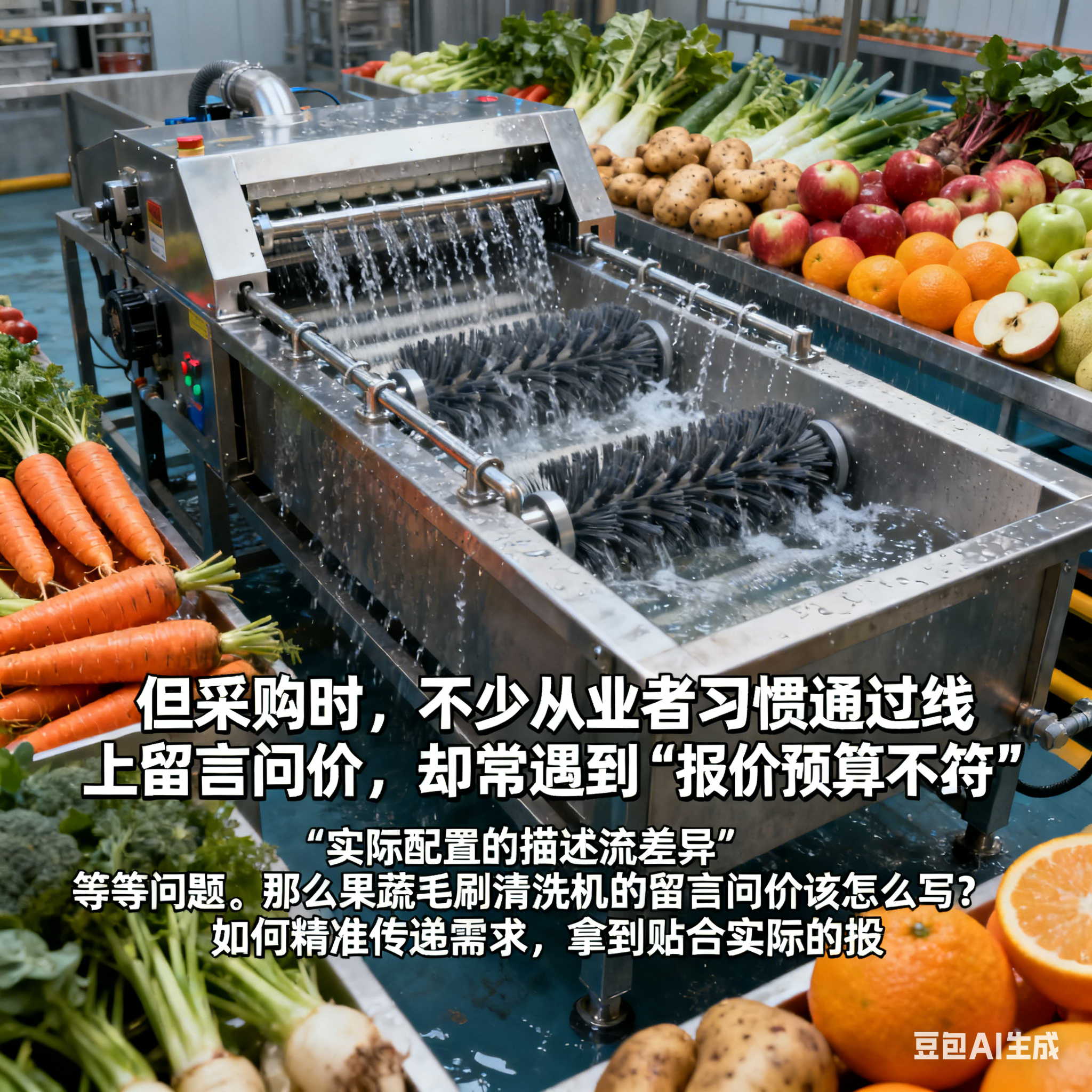 果蔬毛刷清洗机，留言问价有技巧吗？(1)