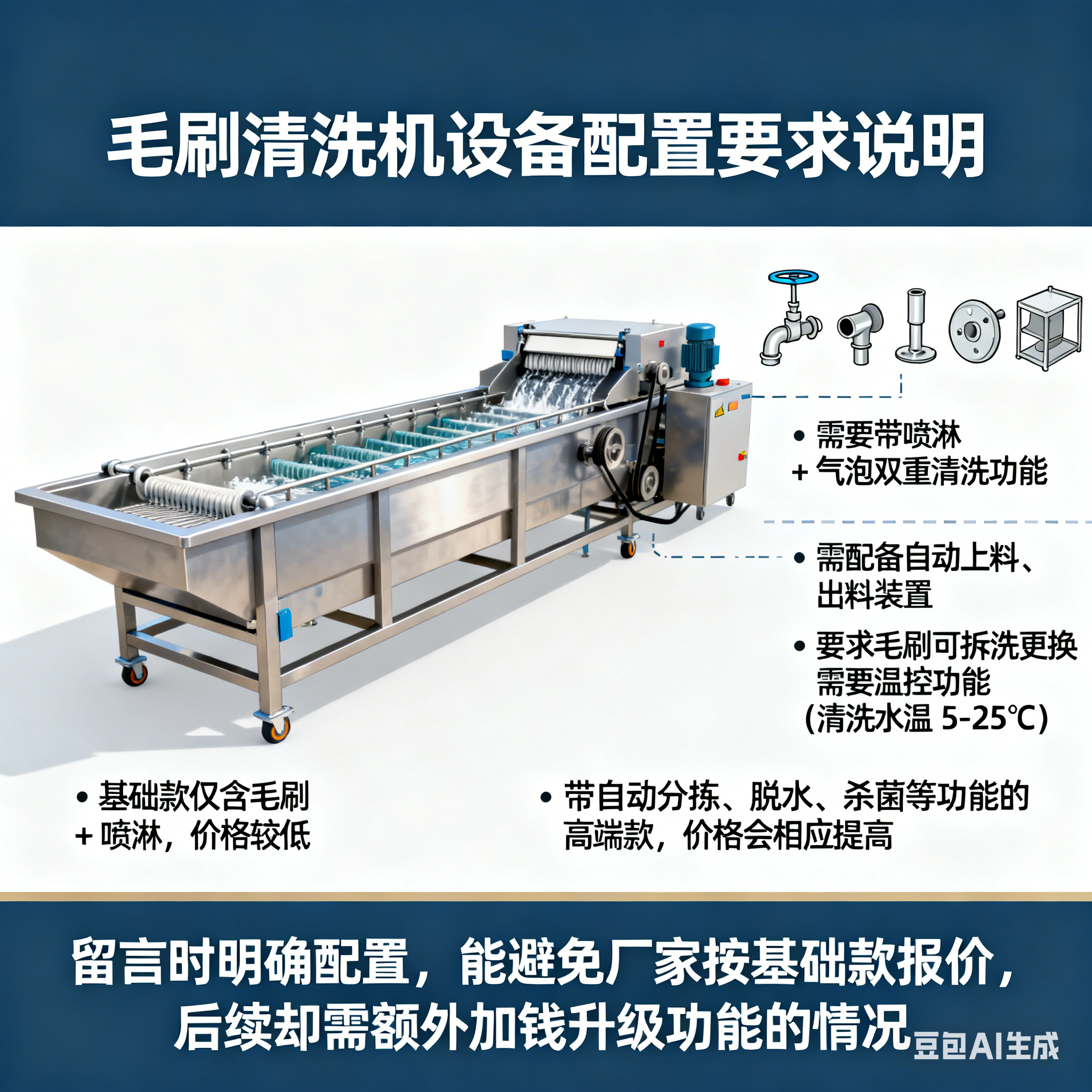 果蔬毛刷清洗机，留言问价有技巧吗？(3)