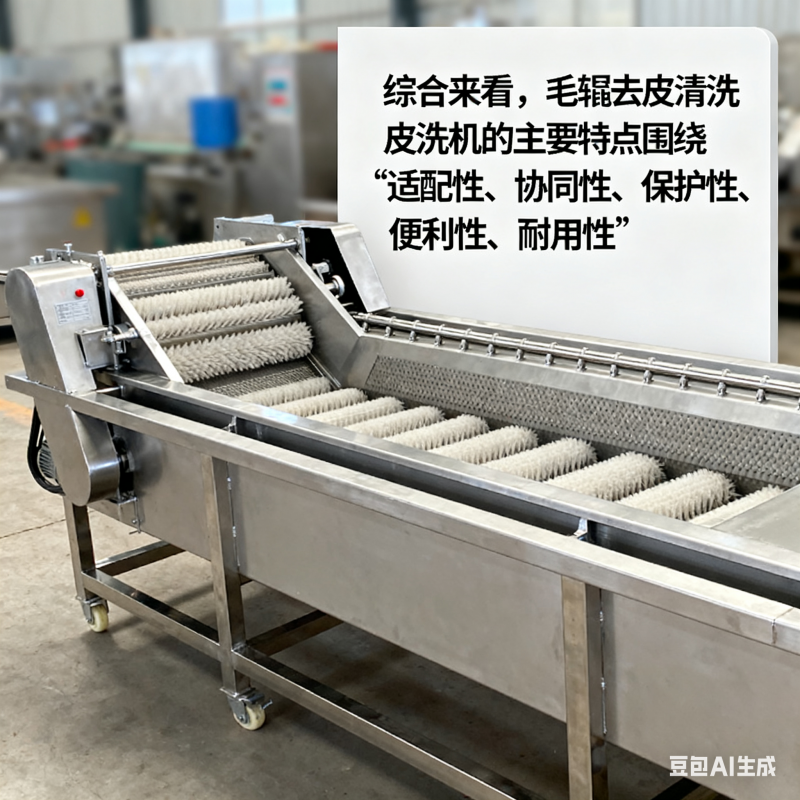 毛辊去皮清洗机有哪些主要特点？(5)